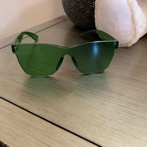 Stylish transparent sunglasses